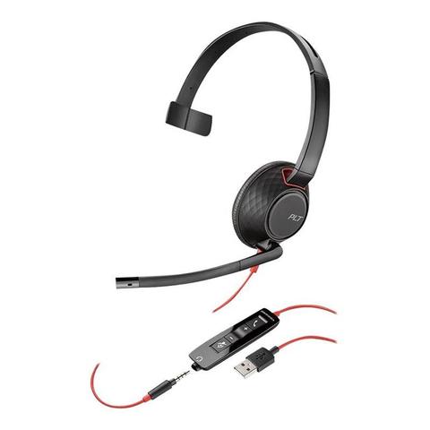 HP Poly Blackwire C5210 Mono USB-C Business Headset (USB Adaptor Included)