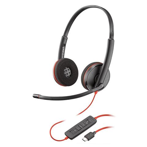 HP Poly Blackwire C3220 UC Stereo USB-C Business Headset (USB-A Adaptor Inc)