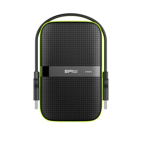 Silicon Power Vault A60 1TB 2.5" USB 3.0 Rugged Portable Hard Drive - Black