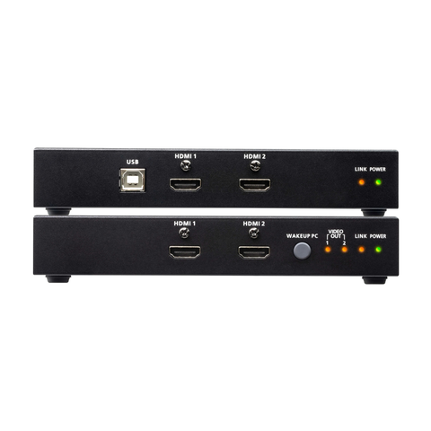 ATEN USB HDMI Dual View HDBaseT 2.0 KVM Extender Over Cat6