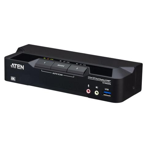 ATEN 2 Port USB 3.0 8K DisplayPort Dual Display KVMP Switch
