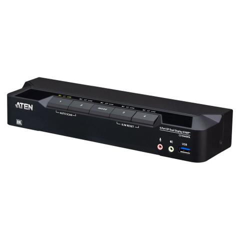 ATEN 4 Port USB 3.0 8K DisplayPort Dual Display KVMP Switch