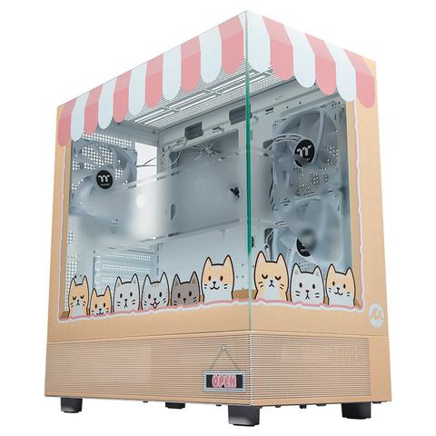 Mwave PRM CAT CAFE Series - Tempered Glass ARGB Mid Tower Case
