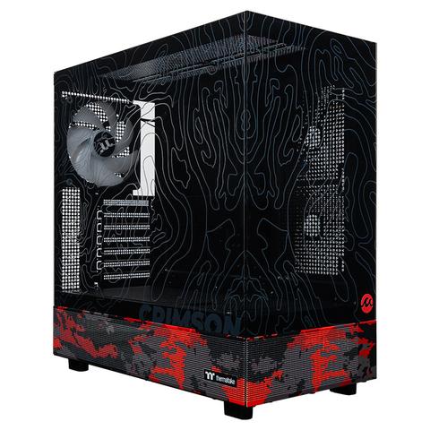 Mwave STR Delta Series CRIMSON - Tempered Glass ARGB Mid Tower Case