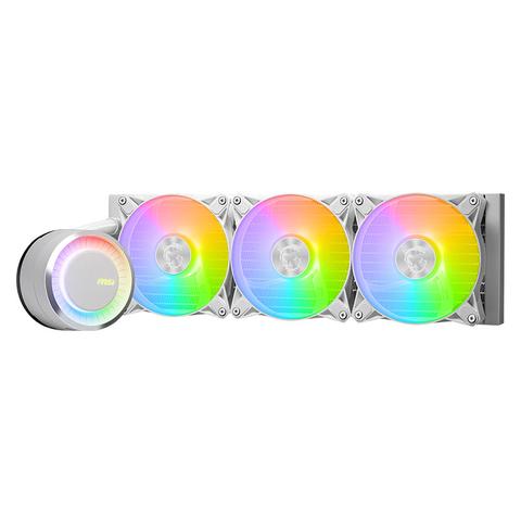 MSI MAG CORELIQUID E360 360mm ARGB AIO Liquid CPU Cooler - White