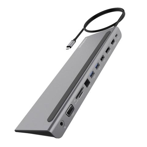 Mbeat 11 in 1 Multiport USB C Dock with HDMI DisplayPort VGA