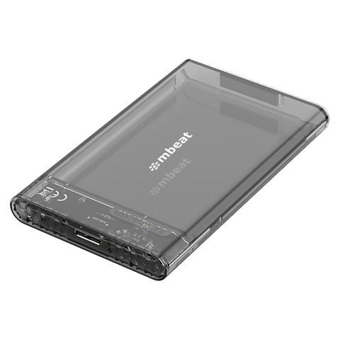 Mbeat A1 See-Through Tool Free USB 3.0 2.5" SATA HDD Enclosure (Black)
