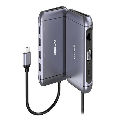 Mbeat Elite X9 9 in 1 USB-C Docking Station