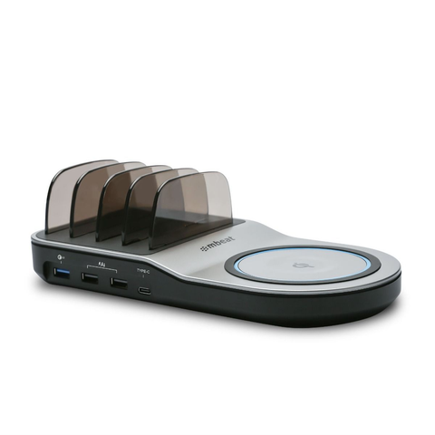 Mbeat Gorilla Power 50W Qi Certified Multi-Device USB & Wireless Charging Dock