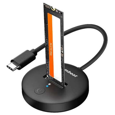 Mbeat H1 USB 3.2 Gen2 10Gbps M.2 NVMe & SATA SSD Mini Dock (Black)