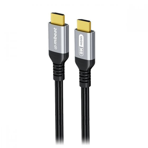 Mbeat Tough Link 1.5m Certified 8K HDMI Cable (Space Grey)