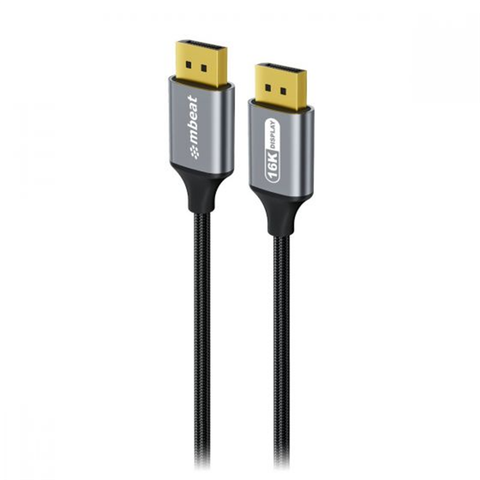 Mbeat Tough Link 1.8m 16K DisplayPort to DisplayPort Cable (Space Grey)