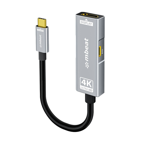 Mbeat Tough Link USB USB-C to HDMI Adapter with 100W PD (Space Grey)