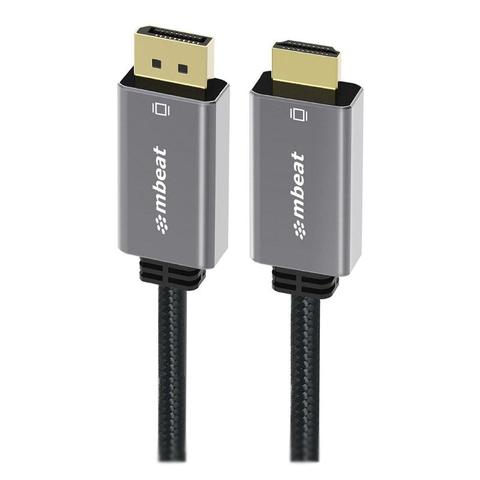 Mbeat Toughlink 1.8m 4K/60Hz Display Port to HDMI Cable