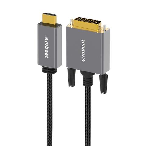 Mbeat Tough Link 1.8m HDMI to DVI Cable
