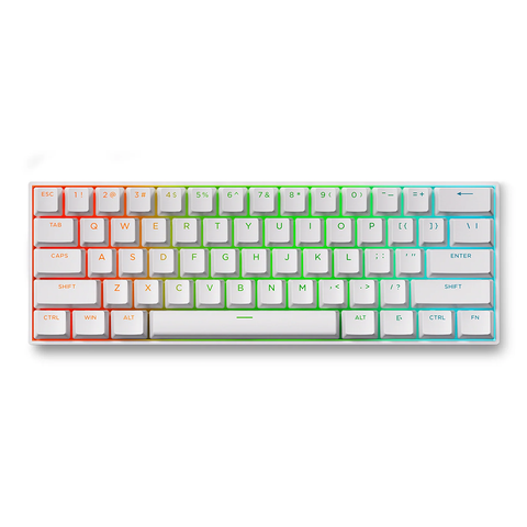 MCHOSE Ace 60 Pro White Hall Effect Gaming Keyboard - Uranus Magnetic Switches