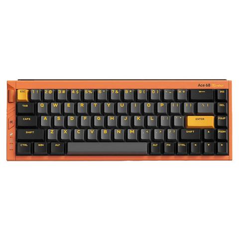 MCHOSE Ace 68 Turbo Hot-Swappable Hall Effect Magnetic Galaxy Orange Mechanical Keyboard - Mount Tai Magnetic Switch GT