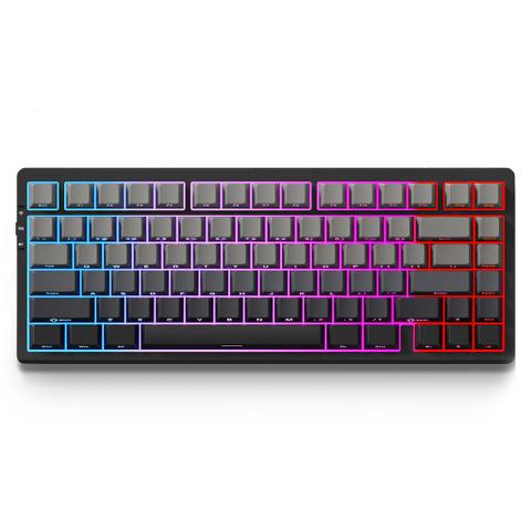 MCHOSE G75 Pro Hot-Swappable RGB Black Wireless Mechanical Keyboard - Matcha Latte Switch