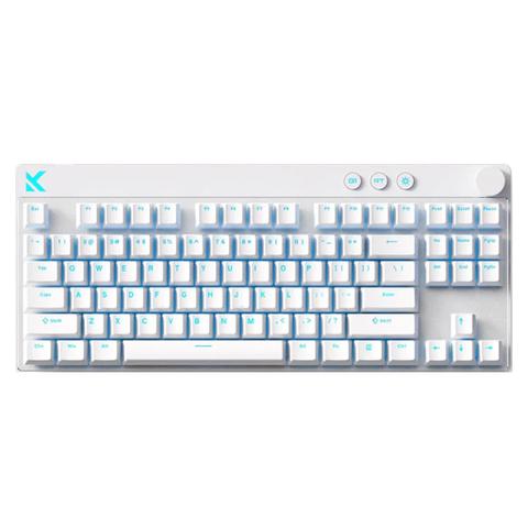 MCHOSE Mix 87 Hot-Swappable Hall Effect Magnetic White Gaming Keyboard - Apollo Magnetic Switch