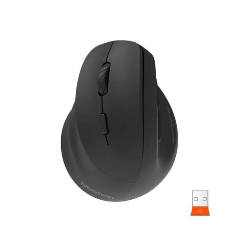 Meetion Ergo Wireless Vertical Mouse - Black (Left Handed)