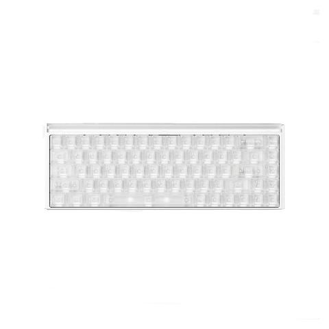 MelGeek MADE68 Ultra V2 Wired Keyboard - Frost White - Flip King Magnetic Switch