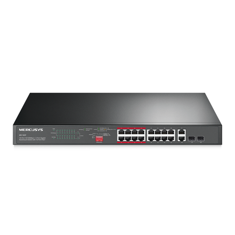 Mercusys MS120GP 20-Port Gigabit Rackmount Switch with 16-Port PoE+