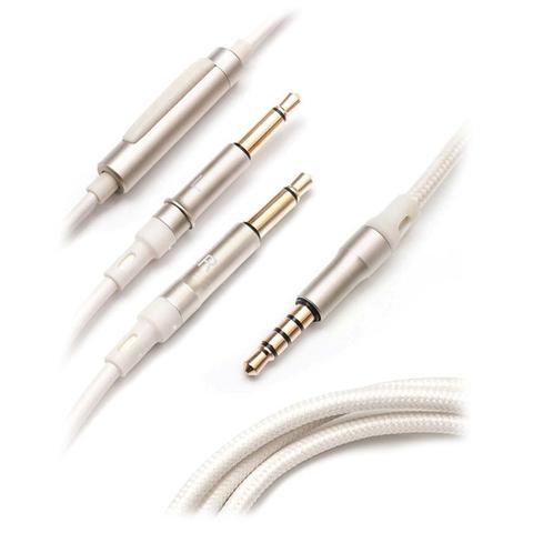 Meze 1.2m Standard Cable with Mic and Remote - White/Silver