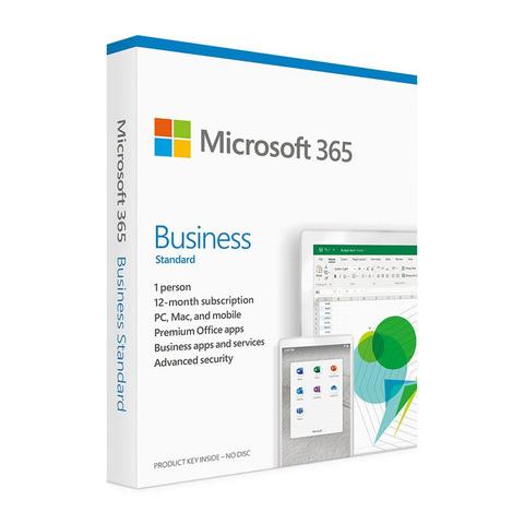 Microsoft 365 2021 Business Standard 1 Year Licence - Medialess Retail