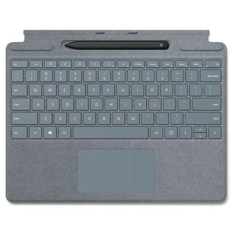 Microsoft Surface Pro X Signature Keyboard Cover with Slim Pen - Ice Blue