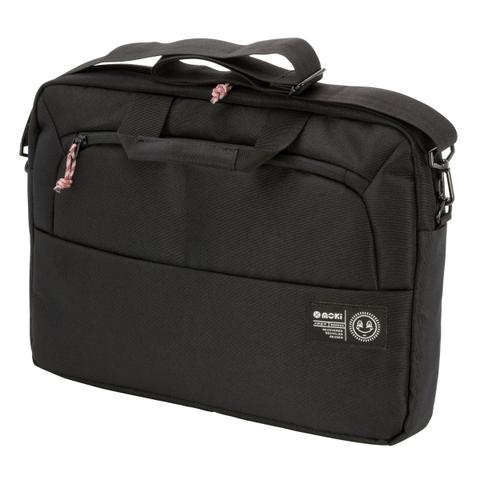 Moki 17" rPET Series Laptop Satchel - Black