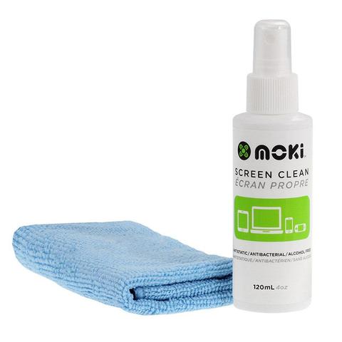 Moki Clean Screen 120ml Spray with Cloth