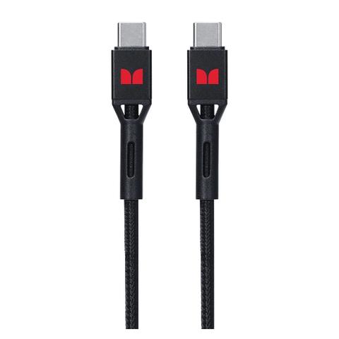 Monster 1.2m USB-C to USB-C Braided Cable - Black