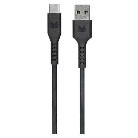Monster 1.2m USB-C to USB-A TPE Cable - Black