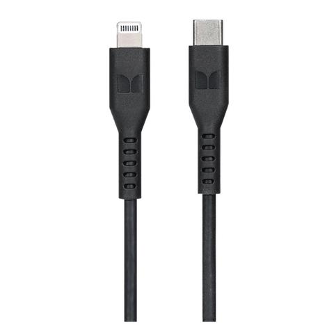 Monster 2m Lightning to USB-C TPE Cable - Black
