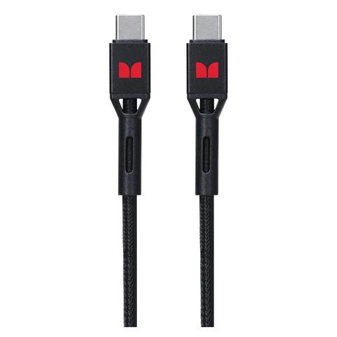 Monster 2m USB-C to USB-C Braided Cable - Black