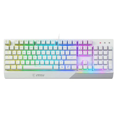 MSI Vigor GK30 RGB White Gaming Mechanical Keyboard - Plunger Switches