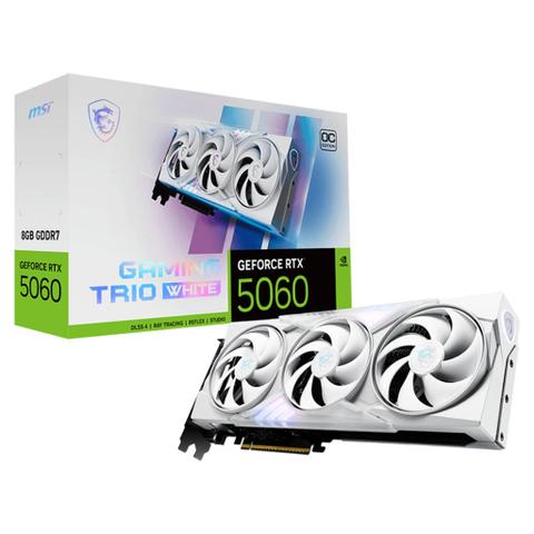 MSI GeForce RTX 5060 GAMING TRIO OC 8GB Video Card - White
