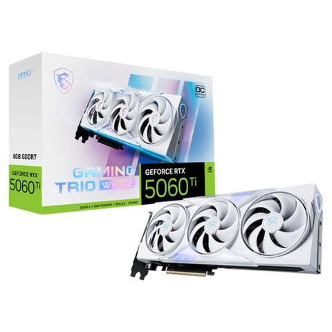 MSI GeForce RTX 5060 Ti GAMING TRIO OC 8GB Video Card - White