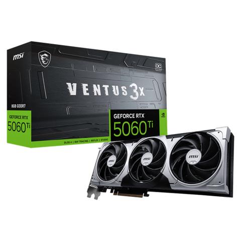 MSI GeForce RTX 5060 Ti VENTUS 3X OC 8GB Video Card