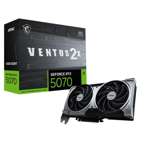 MSI GeForce RTX 5070 VENTUS 2X OC 12GB Video Card