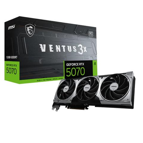 MSI GeForce RTX 5070 VENTUS 3X OC 12GB Video Card