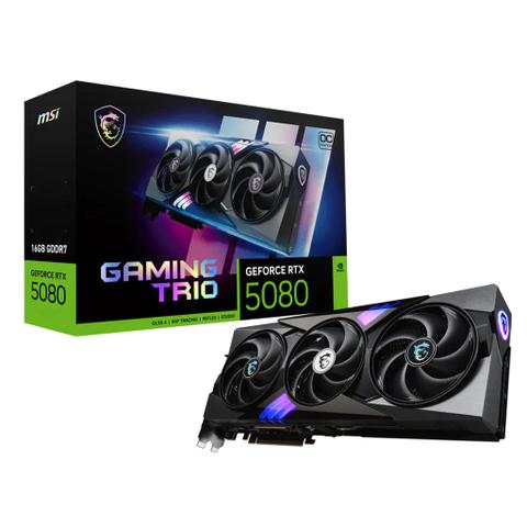 MSI GeForce RTX 5080 GAMING TRIO OC 16GB Video Card