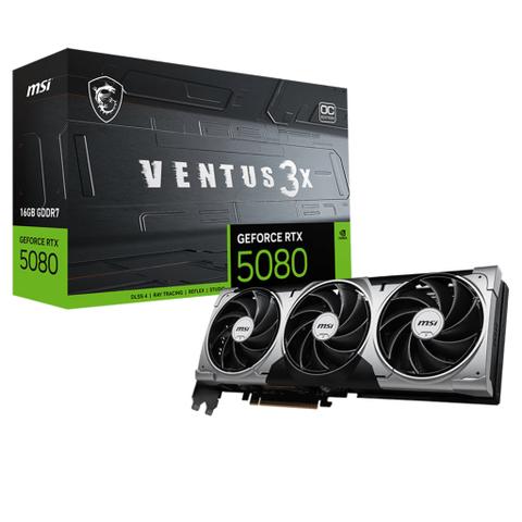 MSI GeForce RTX 5080 VENTUS 3X OC 16GB Video Card