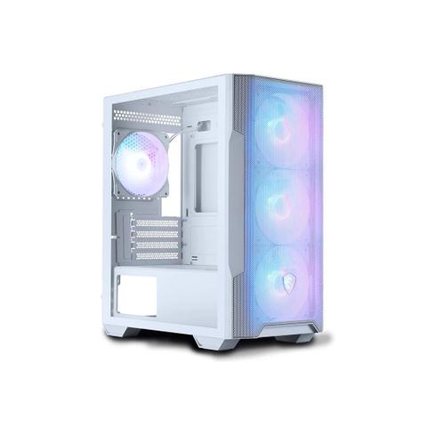 MSI MAG FORGE M100R Tempered Glass Micro-ATX Case - White