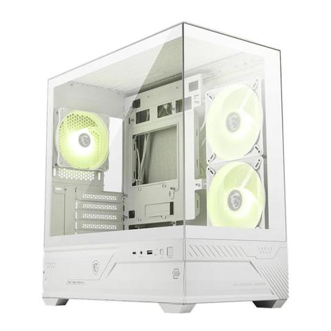 MSI MAG PANO M110R m-ATX Mini Tower Case - White