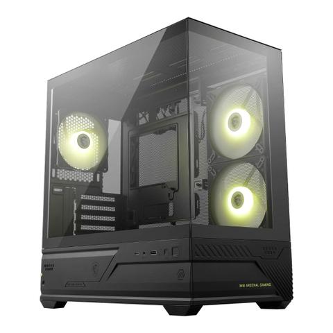 MSI MAG PANO M110R m-ATX Mini Tower Case - Black
