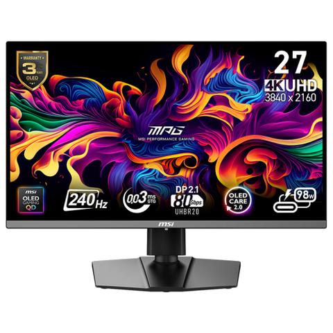 MSI MPG 272URX 26.5" 240Hz 4K UHD 0.03ms Adaptive Sync QD-OLED Gaming Monitor - G-SYNC Compatible