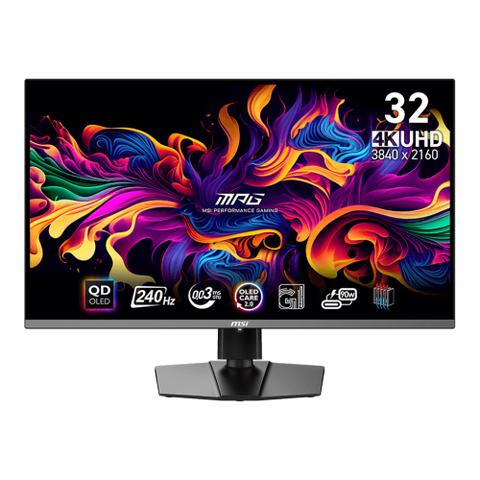MSI MPG 321URX QD-OLED 32" 4K UHD 240Hz 0.3ms Gaming Monitor - 90W USB-C PD