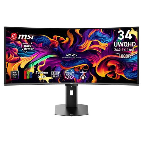MSI MPG 341CQR QD-OLED X36 34" 360Hz Curved Gaming Monitor