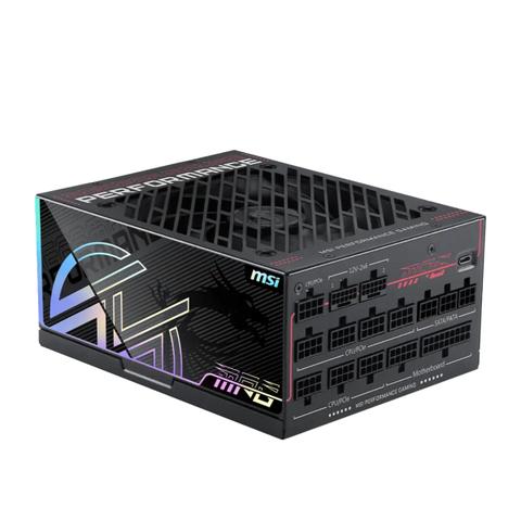 MSI MPG Ai1300TS PCIE5 1300W 80 PLUS Titanium PCIe 5.1 ATX 3.1 Fully Modular Power Supply